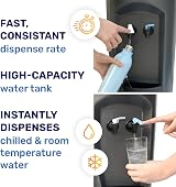 Hydrate Direct Core Water Cooler Package 1 Grey Silver 15L Bottles view 2