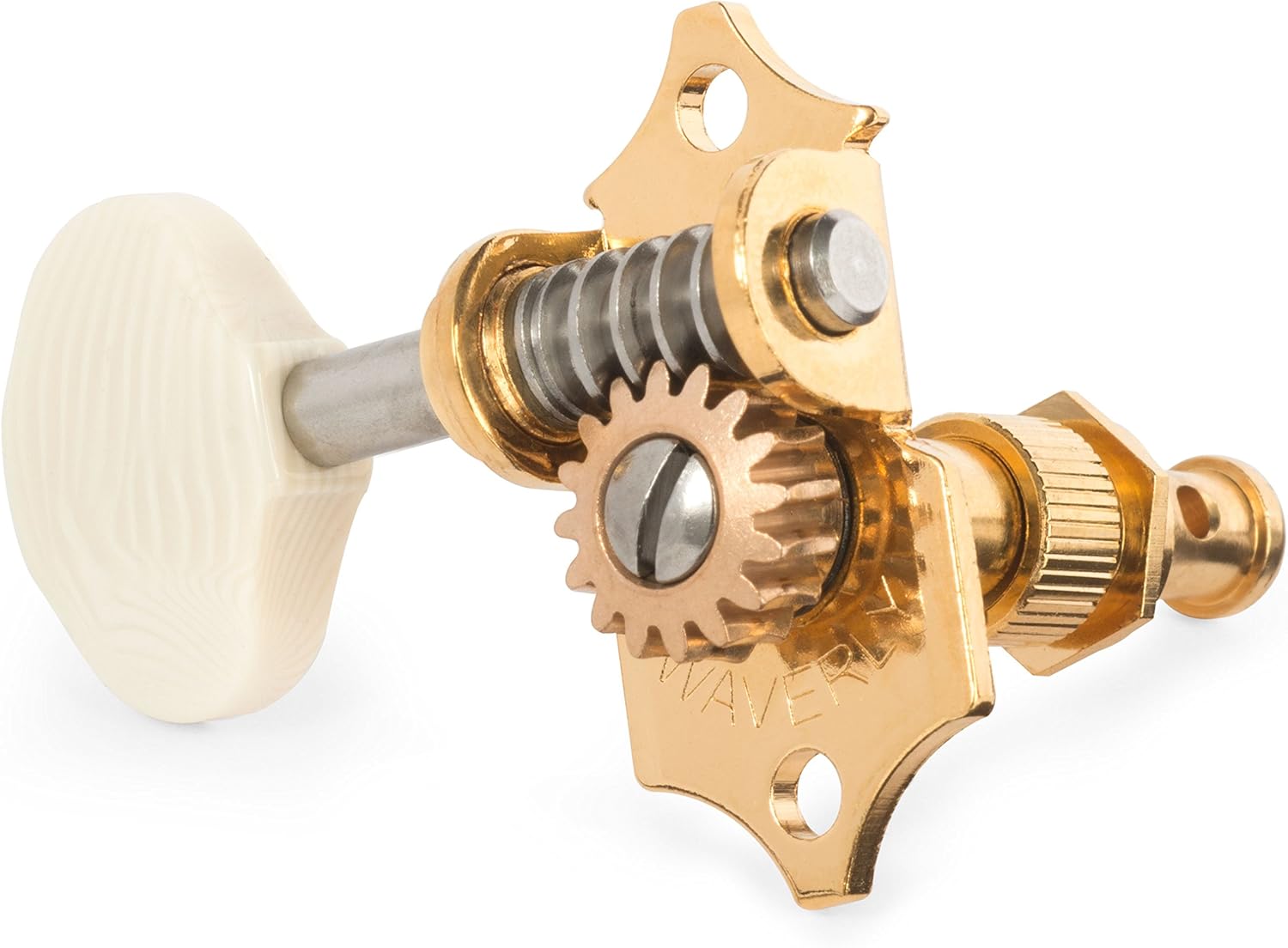 3L/3R Gold Waverly Guitar Tuners with Ivoroid Butterbean Knobs for