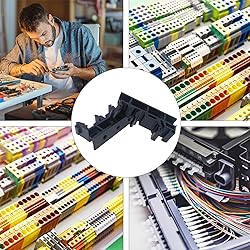 Jienk 20Sets C45 DIN Rail PCB Mounting Bracket
