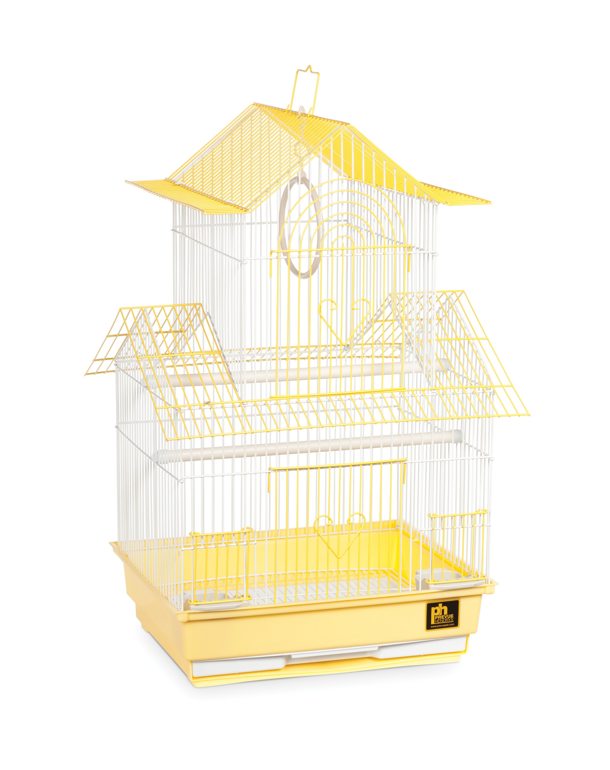 Prevue Hendryx SP1720-1 Shanghai Budgie Cage, Yellow and White