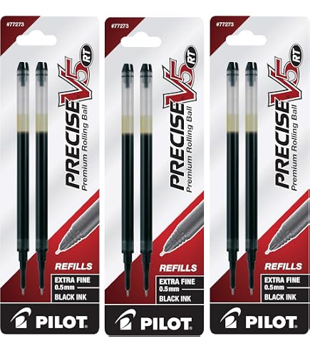 Amazon.com: Pilot Precise V5 Rt, 2 Pens 26062 with 6 Packs of