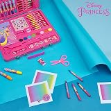 Disney Princess Art Set for Girls 60 Pcs Drawing Painting Coloring Craft Kit view 2