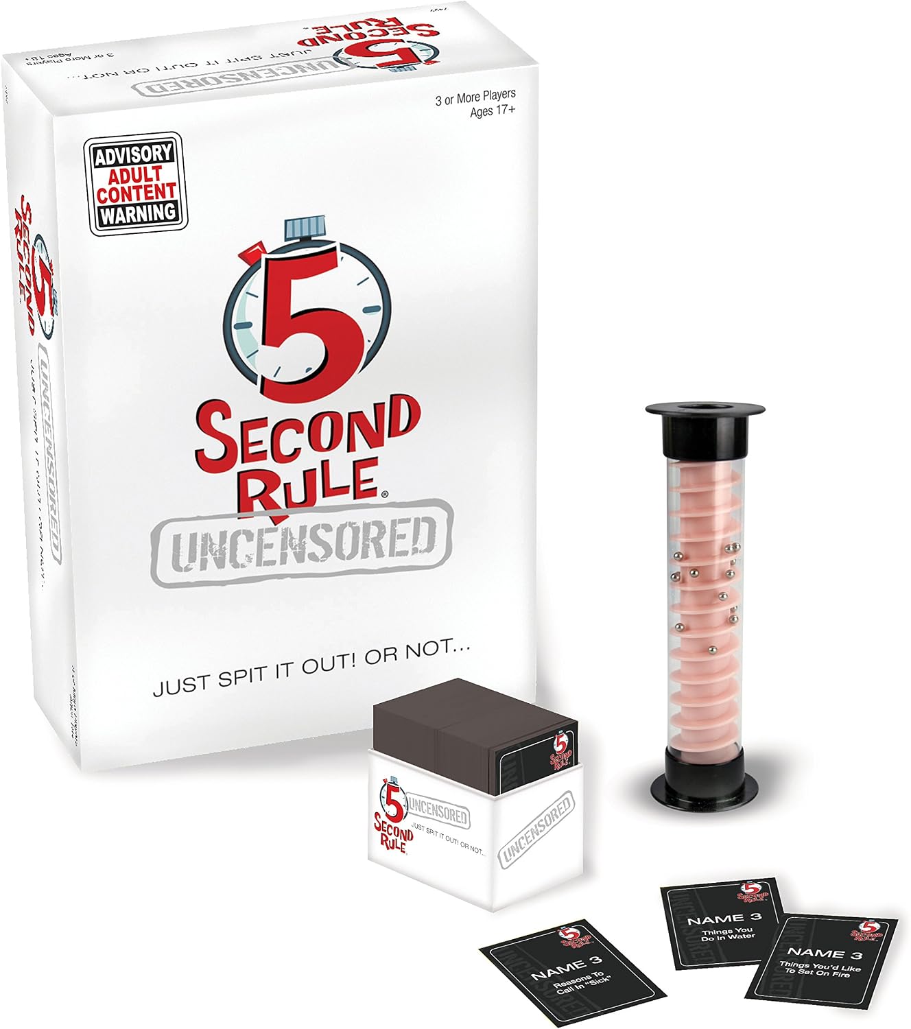 5 Second Rule Uncensored - Fun Card Game for Game Night with Friends - for Ages 17 and Up, Black, 6.35 cm x 12.7 cm x 17.78 cm - Image 4