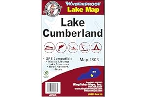 Kingfisher 803 Waterproof Map Lake Cumberland, KY