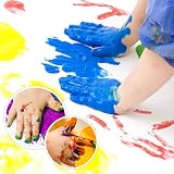 BLOT Finger Paint Set 10 Colors Non Toxic Kids Paint 36ml Tubes Age 3+ view 4