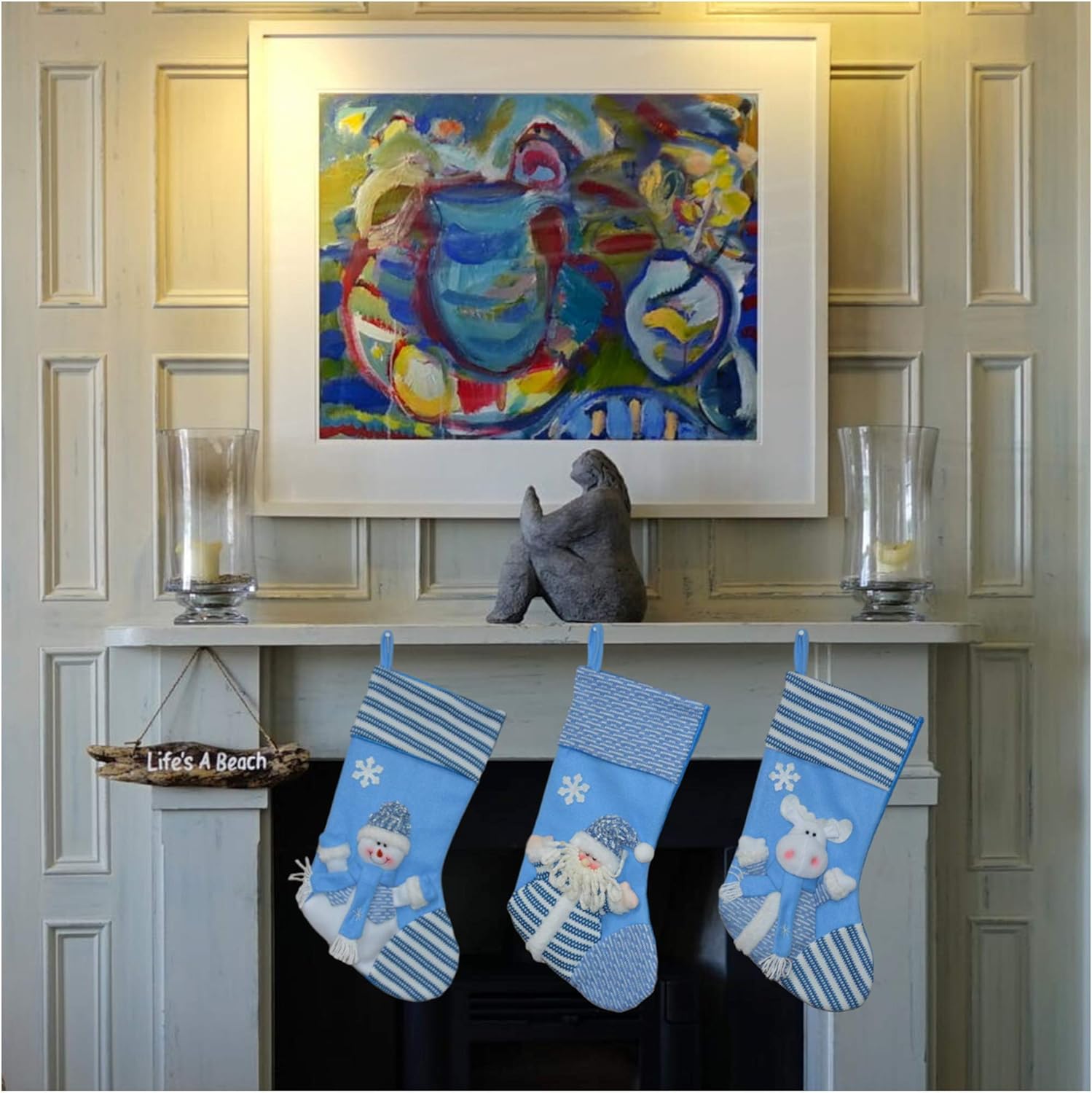 Amazon Com Fall Winter Wonderland Unique Christmas Stockings