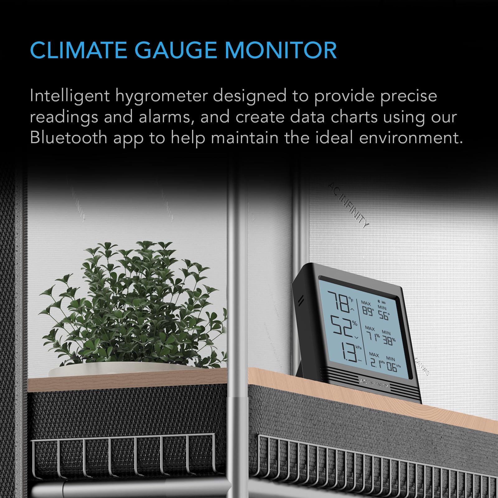 Humidity B2 Mua AC Infinity CLOUDCOM B2, Temperature Humidity VPD Smart Hygrometer ...