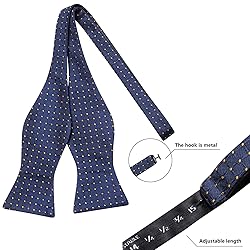 Hi-Tie Navy Gold Plaid Ties and Self-tied Bowtie