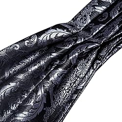 Ailisus Cravat Tie and Lapel Pin Set Mens Grey