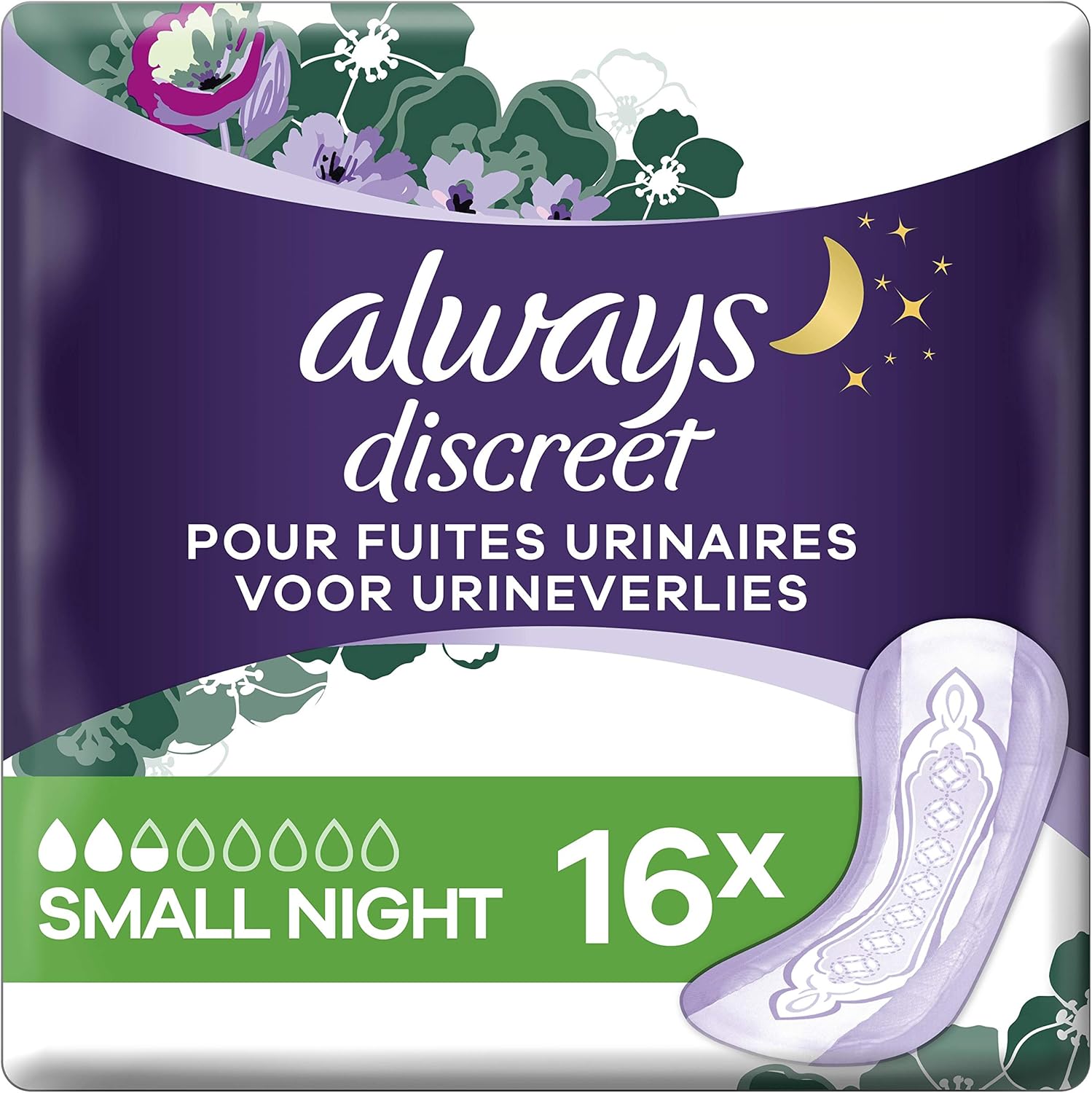 Always Serviette Discrète pour Fuites Urinaires/Incontinence Plus Small Lot de 2 Amazon.fr