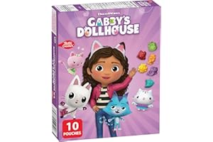 Betty Crocker Gabby's Dollhouse Fruit Flavoured Snacks, Pack of 10 Pouches of Fruit Flavoured Snacks, 226 Grams Package, Kids