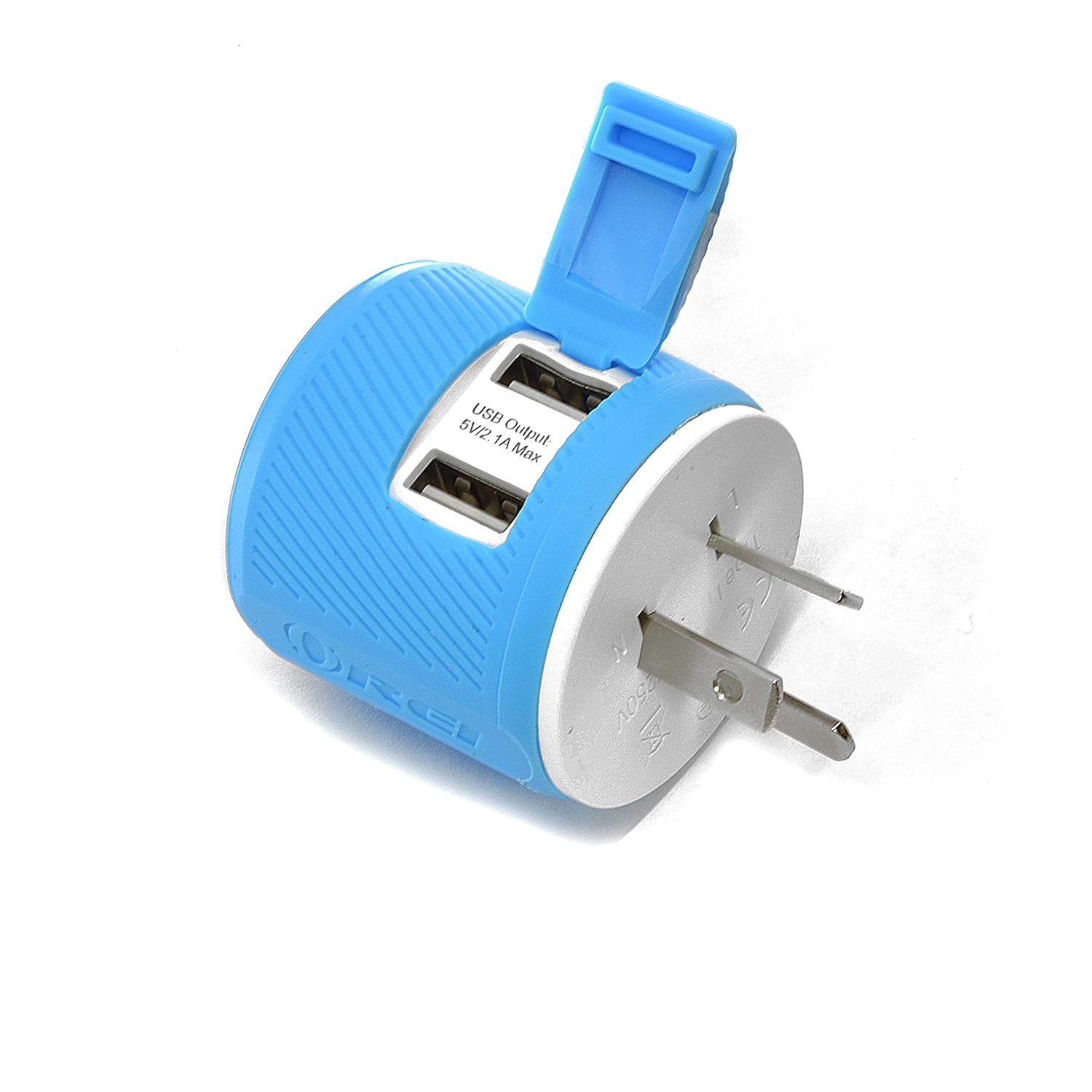 Australia, New Zealand, China Travel Plug Adapter - Dual USB - Surge Protection - Type I (U2U-16) Does Not Convert Voltage