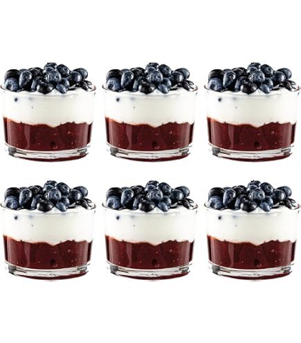 Orgingift 6-Piece Mini Glass Sauce Bowls – Crystal Cut Dessert Bowls For Jam, Honey & More - View #11