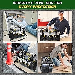 18 Inch Open Top Tool Bag, Tool Bags for Men with