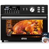 31.7Qt Large Air Fryer Toaster Oven,21 in 1 Presets,Dual Cook,6 Accs,Black
