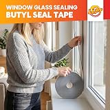 LLPT Butyl Seal Putty Tape 3mm x 25mm x 10m White Water Tight Seal view 4