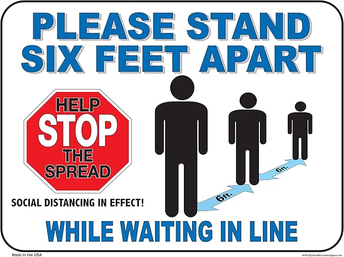 WCVSIX (2 Pack) Stop The Spread of Germs