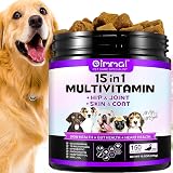 Yecuce 15 in 1 Dog Multivitamin 150 Counts Duck Flavor Joint Digestion Skin view 1