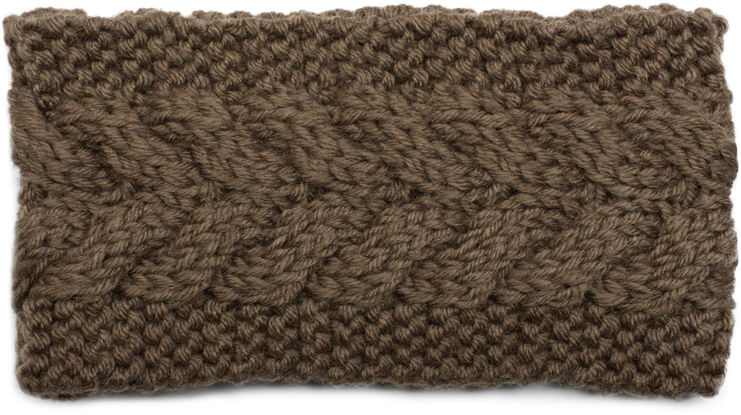 styleBREAKER headband chunky knit with plait pattern, hairband, headband, ladies 04026005, Colour:Olive green โ image 1