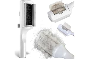 Miwoowim Pet Dry Cleaning Brush for Short or Long Haired Cats/Dogs, Cat Hair Brush no Water, Cat Sticky Brush for Shedding and Grooming, Cat Brushes for Indoor Cats,Rabbit Cat Comb Removes Loose Fur