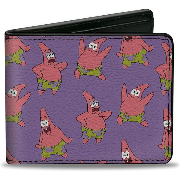 Men's Novelty Wallet Buckle Down Bi-Fold Wallet - SpongeBob SquarePants ...