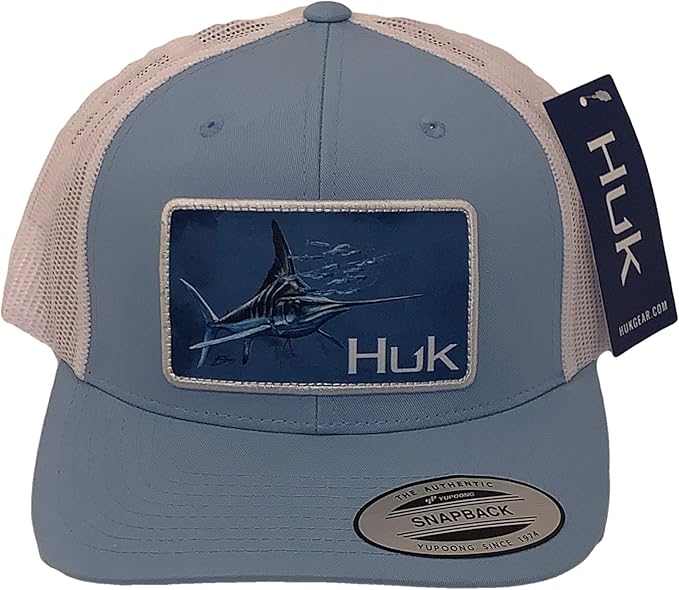 HUK Trucker Hat AntiGlare Fishing Hat, Midnight Magic