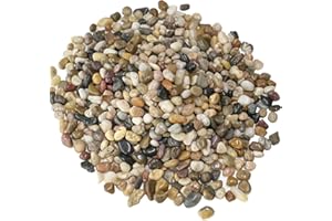 Rahato 5 lbs Pebbles for Indoor Plants, Vase, Succulent, 3/8" Gravel for Plants, Pots Indoor, Bamboo Rocks for Bamboo Plants, Decorative Small River Rock, Highly Polished