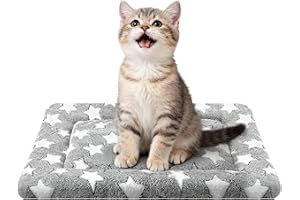 FOGKISS Dog Bed Mat - Dog Crate Pad - Reversible Mat for Pet Comfort - Soft Bed Crate Pads with Dual-Sided Design for All Seasons (Grey⋆, 18" L*14" W*1.5" Th)