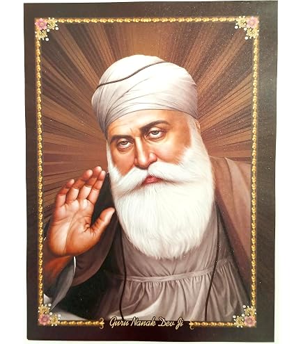 Buy Framed HD Painting: Guru Nanak Dev Ji, Gobind Singh Ji, Golden Temple Online in India