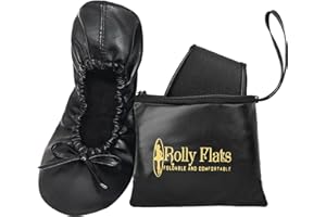 Women's Foldable Flats – Portable Ballet Slippers Shoes for Travel, Wedding – Fits in Purse