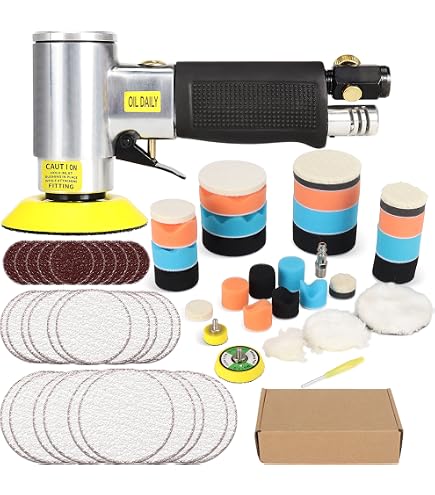 Kit De Restauration De Phares GOH DODD – 126 Disques Abrasifs Auto-agrippants 60 à 10000 – Avec Adaptateurs Et Tampons De Polissage