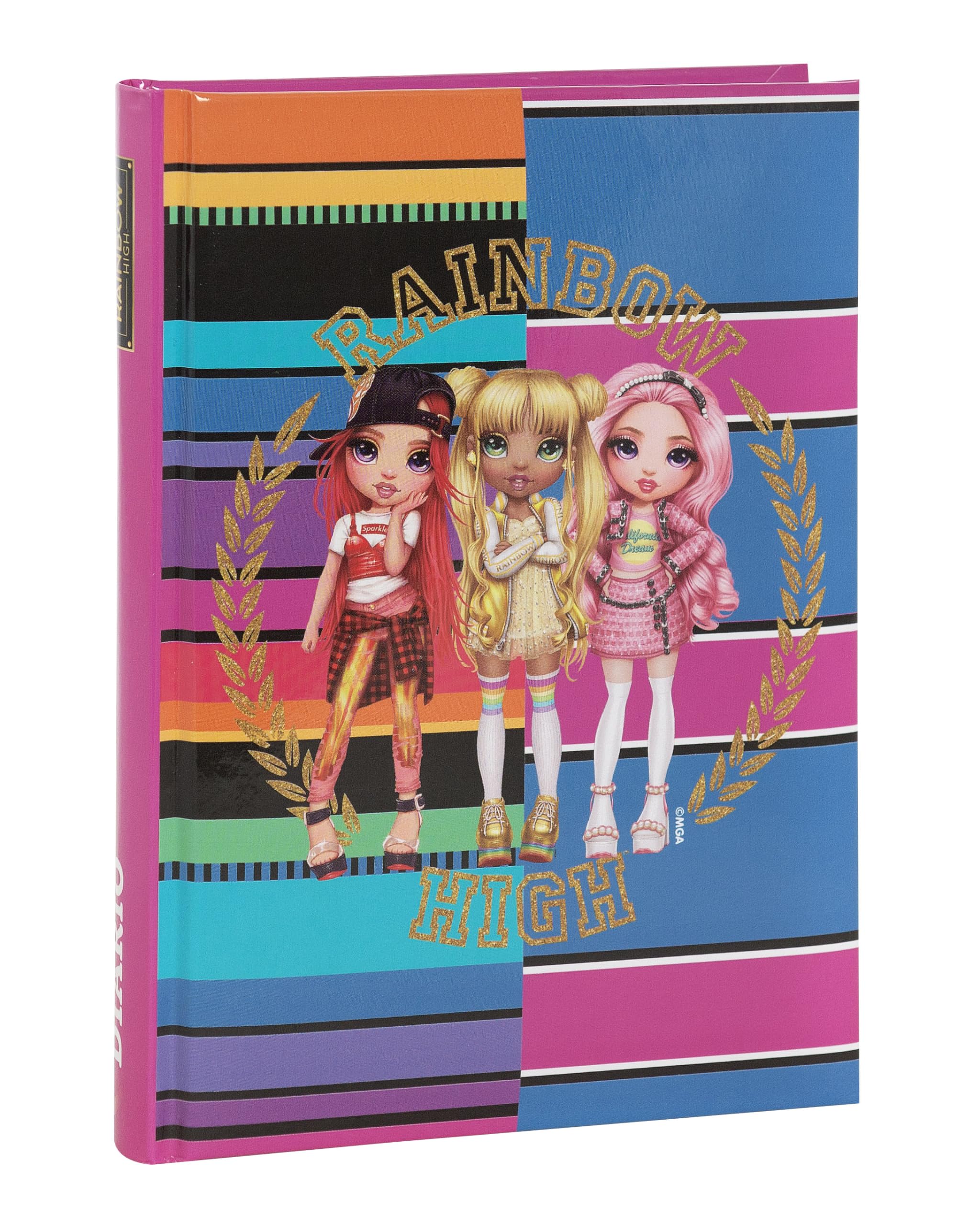 Franco Cosimo Panini Rainbow High School Diary 2024-2025 Official Rainbow High, 12 Month Diary, Ideal for Elementary or Middle School, Laminated Padded Cover, Colour Printed Pages, 13 x 17.8 cm, Pink