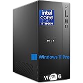 Dell Tower PC Ect1250 Desktop Computers for Home & Business, 14th Gen Intel 4-Core Processor, 16GB DDR5 RAM, 512GB PCIe SSD, WiFi 6, Bluetooth, DisplayPort, HDMI, Type-C, Windows 11 Pro