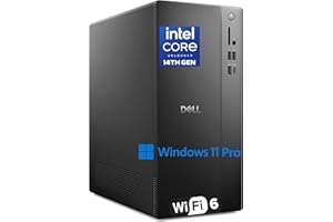 Dell Vostro Desktop Computers Business Tower PC, 16GB DDR5 RAM, 512GB PCIe SSD, 14th Gen Intel Core i3-14100, WiFi 6, Bluetooth, Vostro for Home Student, HDMI, DisplayPort, Windows 11 Pro