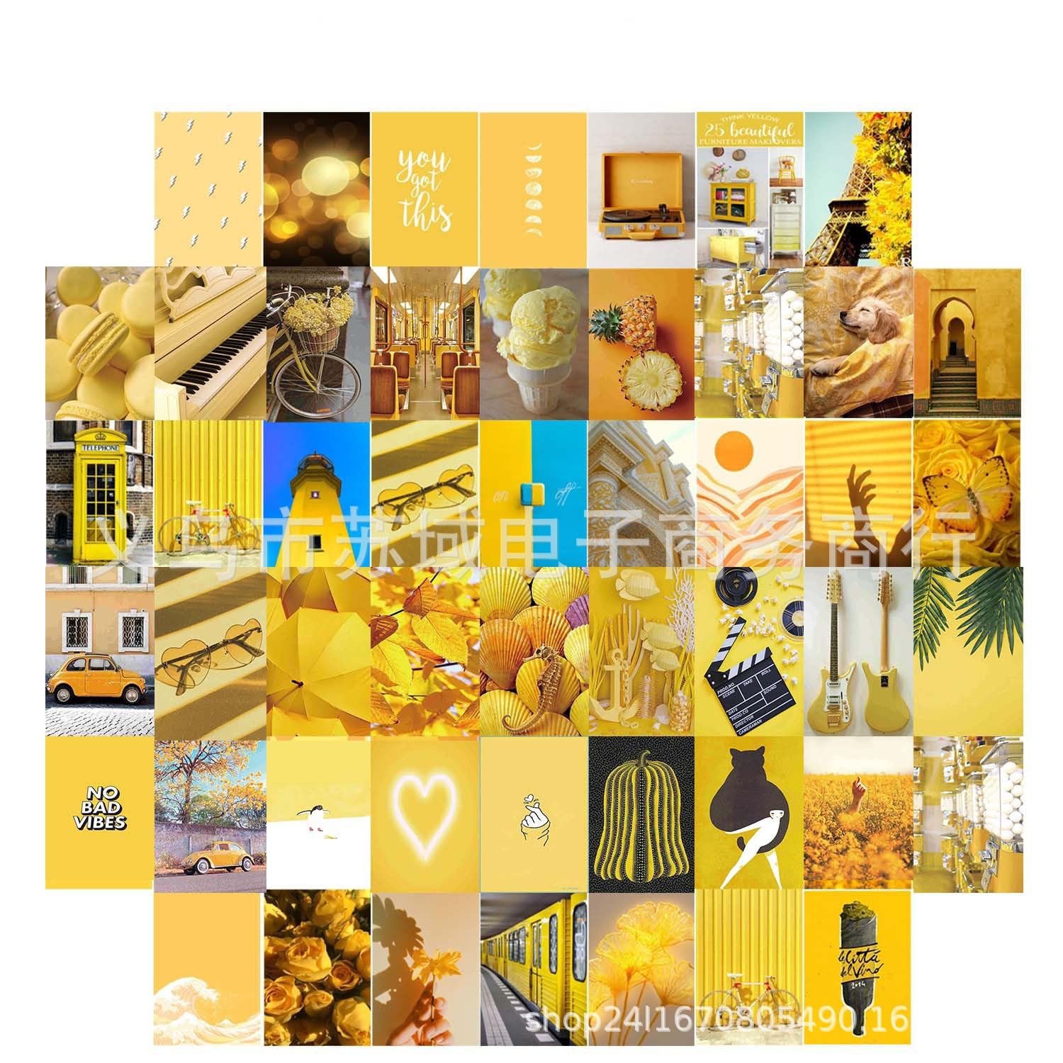 Bymivofun Pack of 50 Aesthetic Pictures for Wall Collage, Dormitory Photo Display, Room Wall Art Prints, Aesthetic Wall Posters Boho278