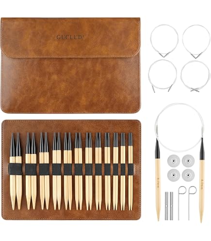 Amazon.com: Takumi Bamboo Interchangeable Circular Knitting Needle Set