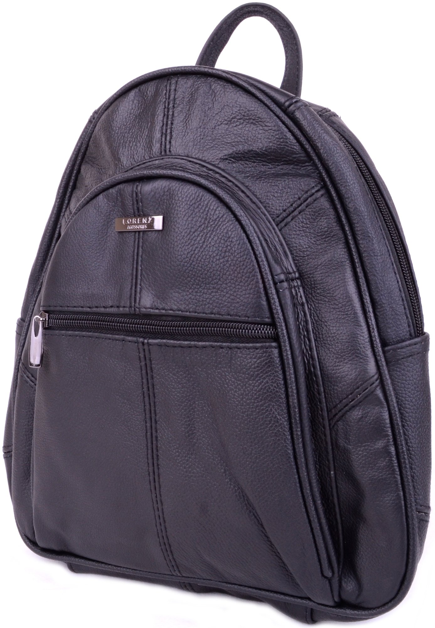 Ladies/Womens Genuine Leather Travel/Work/Holiday Rucksack/Backpack - Black