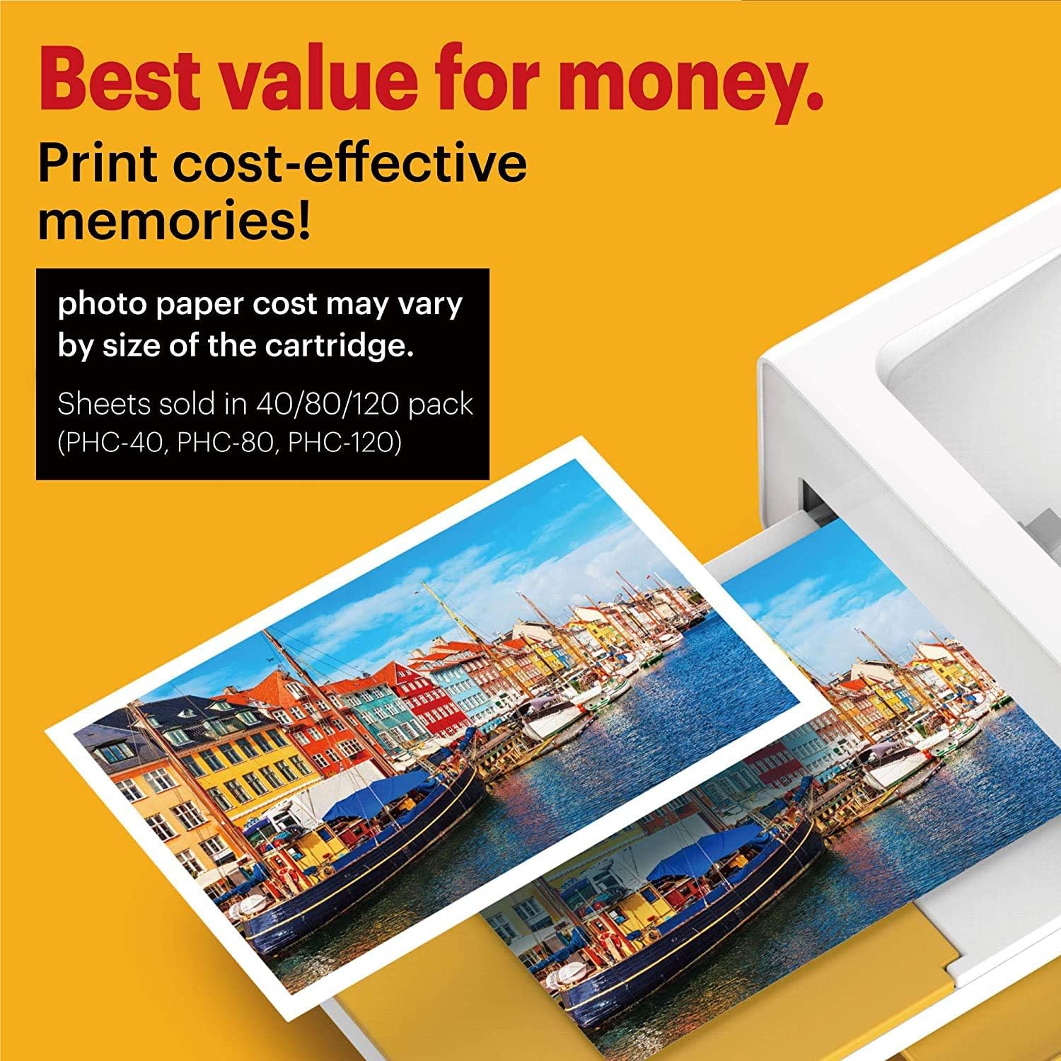 Kodak Dock Plus Portable Instant Photo Printer, Compatible with iOS, Android & Bluetooth Devices, Real Photo (4”x6”), 4Pass Technology & Lamination Process, Premium Quality - Convenient and Practical: Electronics