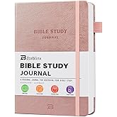 Bible Study Journal & Kit for Women - Christian Prayer Notebook with Sermon Notes | Bible Study Supplies, Devotional Workbook, Verse Tracker & Reflection Log | Premium Leather Cover Gifts, Gold