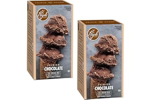 Triple Scoop - Premium Chocolate (2) Ice Cream Mix For Ice Cream Maker. Simple, Easy, Delicious. From Gourmet Mix To Maker in 5 Minutes, Makes 2 Creamy Quarts. Made in USA. (2 Pack, Chocolate)