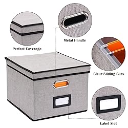 EOOUT File Organizer Box, 1pcs with Lid, Hanging