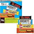 HERSHEY’S Full‑Size Chocolate Bars Variety Pack – 15 Bars, 705 g, Individually Wrapped Full Size for Valentine's Day gifting 