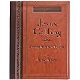 Jesus Calling, Large Text Brown Leathersoft, with Full Scriptures: Enjoying Peace in His Presence (A 365-Day Devotional)