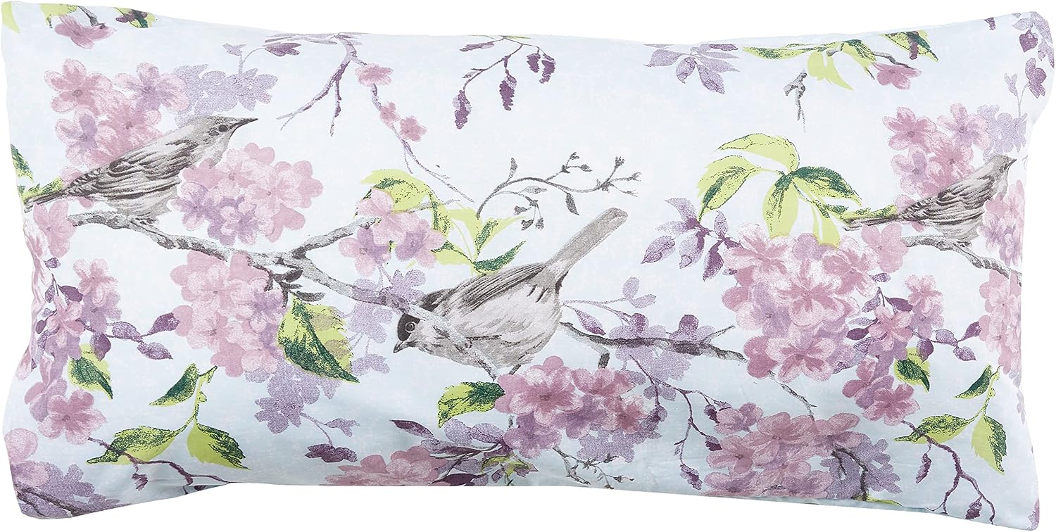 Rapport Home Eloise Floral Blue King Duvet Cover Set, Duck Egg - Image 4