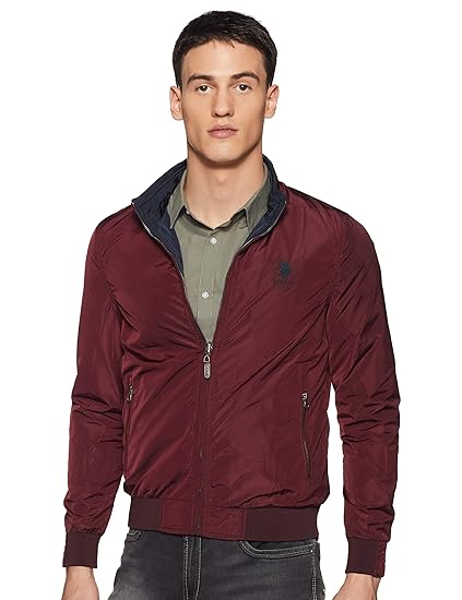 us polo red jacket