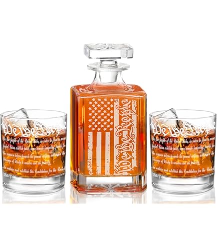 Amazon.com: Jack Daniel s Decanter Set with Two Glasses and