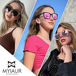 Myiaur Polarized Sunglasses for Women, Trendy Big