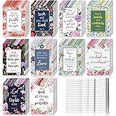 CHENGU 50 Pcs Bible Verse Notebook Christian Journals Bulk Christian Gifts Religious Prayer Journals Inspirational Notepads for Women Men Scripture Notepads Pocket Office School Home (Novel Style)