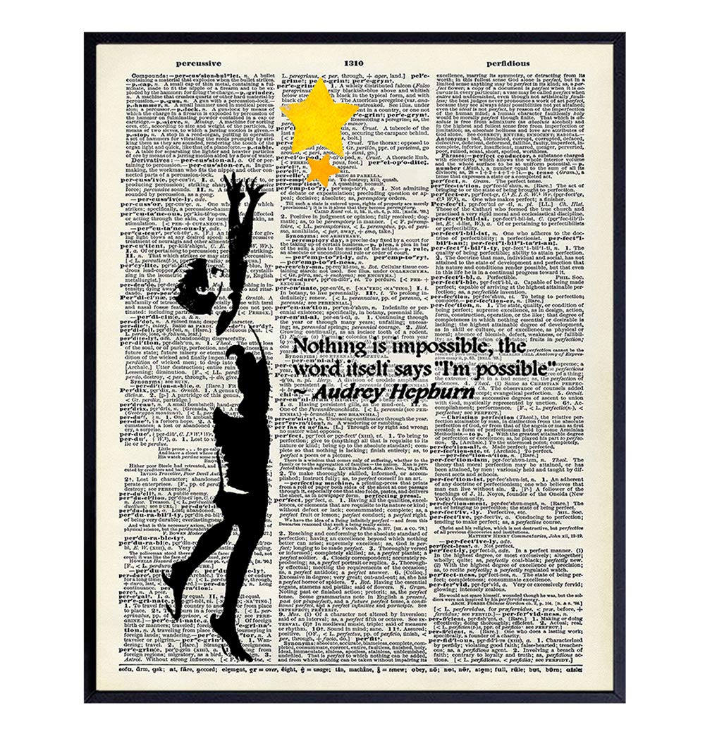 Inspirational Audrey Hepburn Quote Graffiti Wall Art Print - Motivational Street Art Photo Poster - Modern Contemporary Apartment, Home and Office Decor - Room Decorations and Gift for Entrepreneur