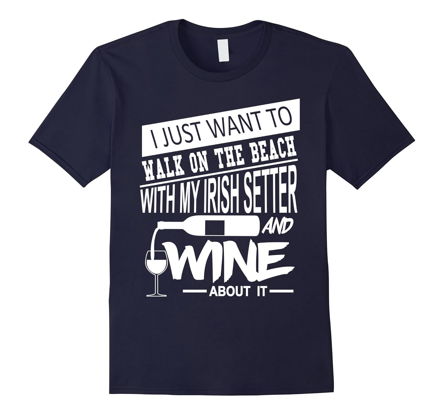 Walk on the beach with my Irish Setter and wine about it-Rose